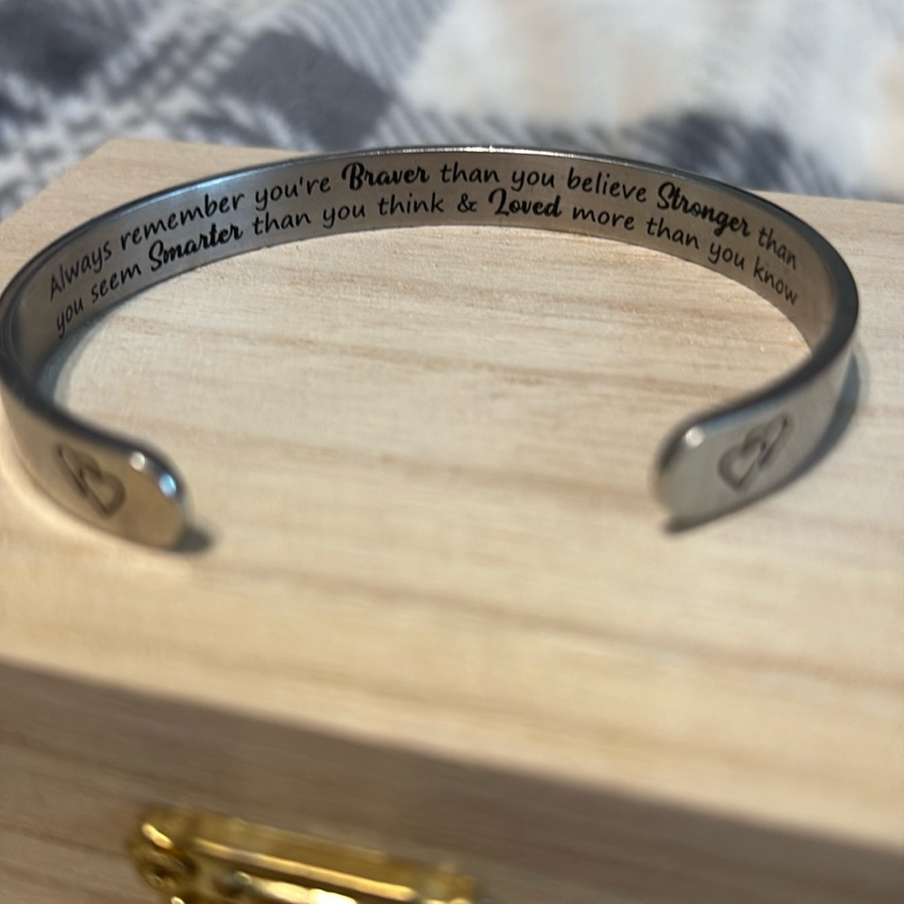 Sterling silver engraved Bracelet